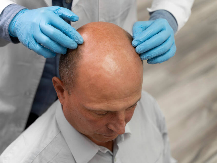 homem descobrindo quanto custa um transplante capilar em 2026