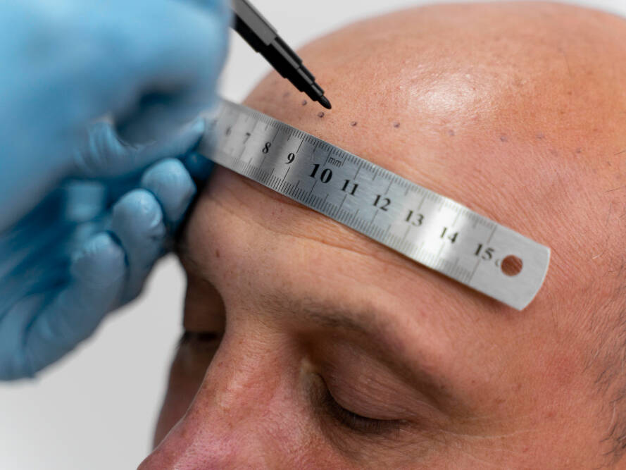 paciente descobrindo as novas tecnologias do transplante capilar