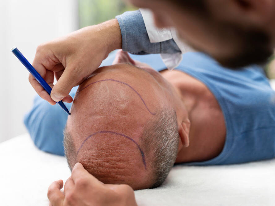 homem descobrindo se transplante capilar vale a pena