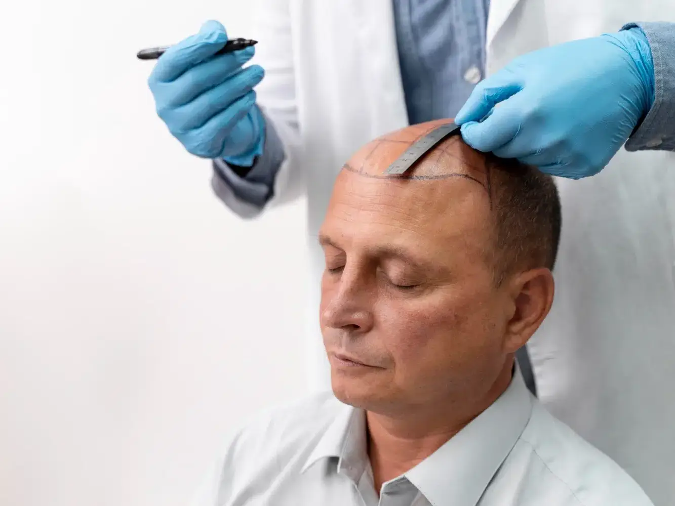 implante de cabelo na testa